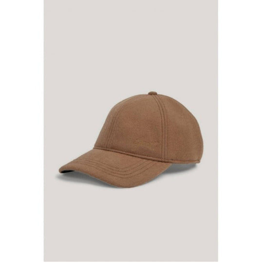 Lustrous Melton Cap, Caramel Beige