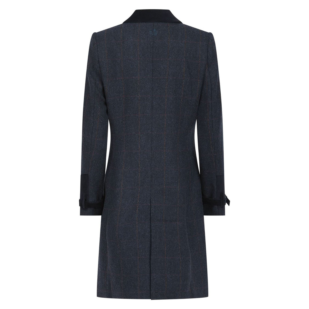 Kensington Navy Wool Trench Coat