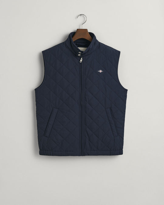 Quilted Windcheater Vest Evening Blue