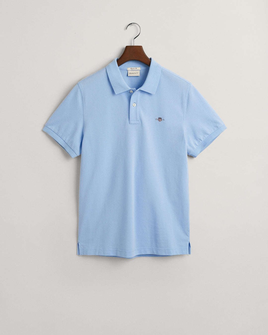 Regular Fit Shield Pique Polo Shirt Capri Blue