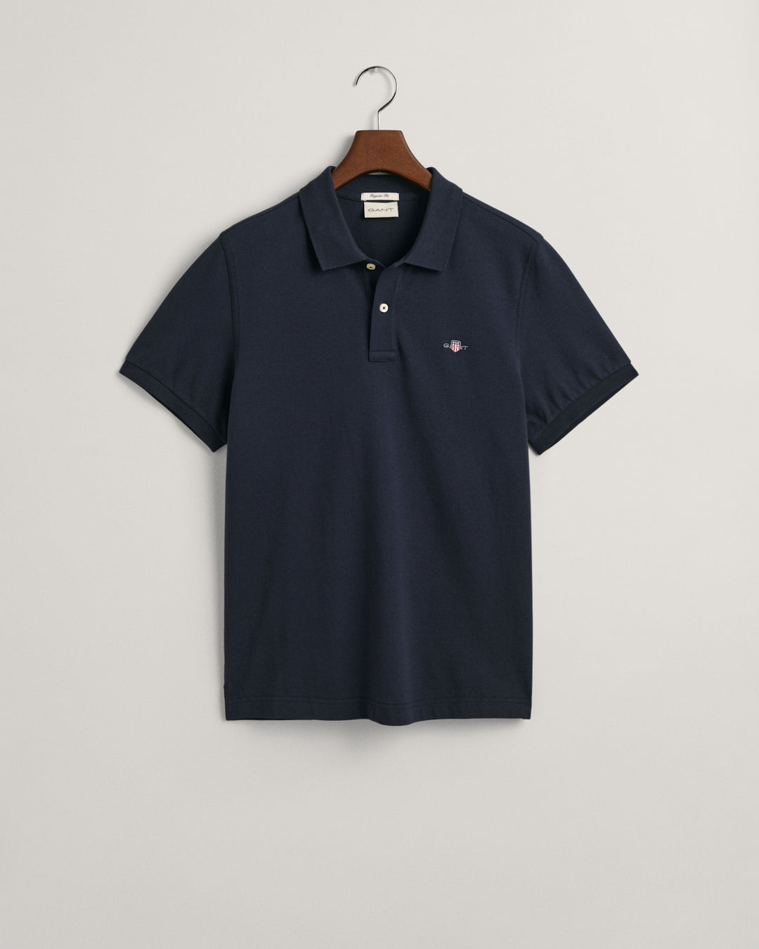 Regular Fit Shield Pique Polo Shirt Evening Blue