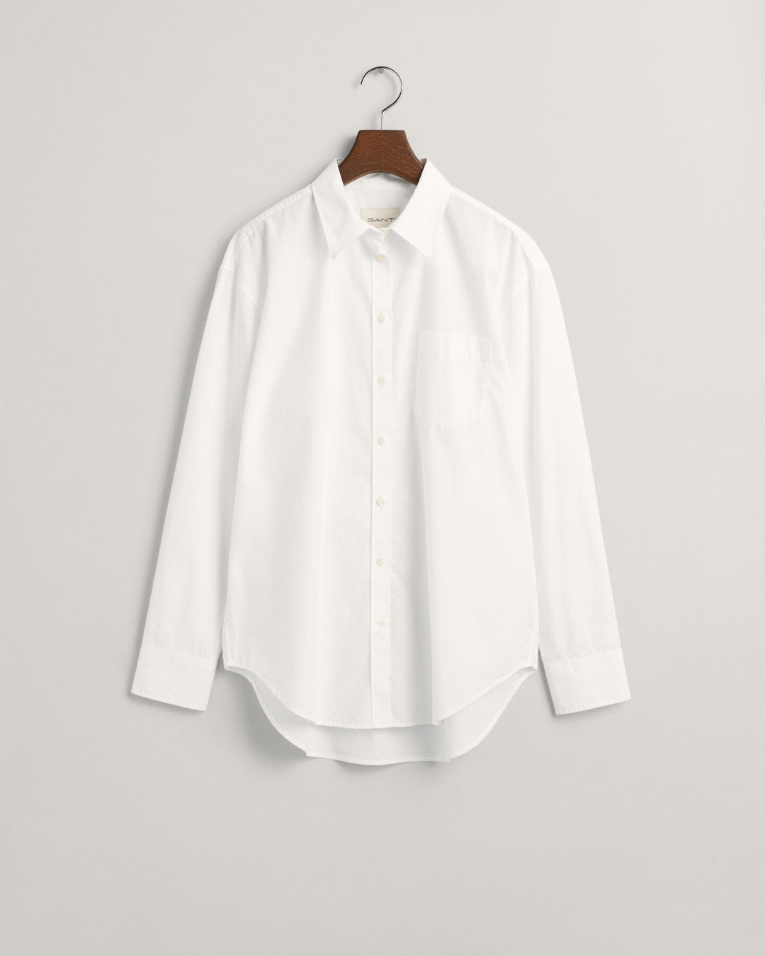 Relaxed Poplin Shirt White