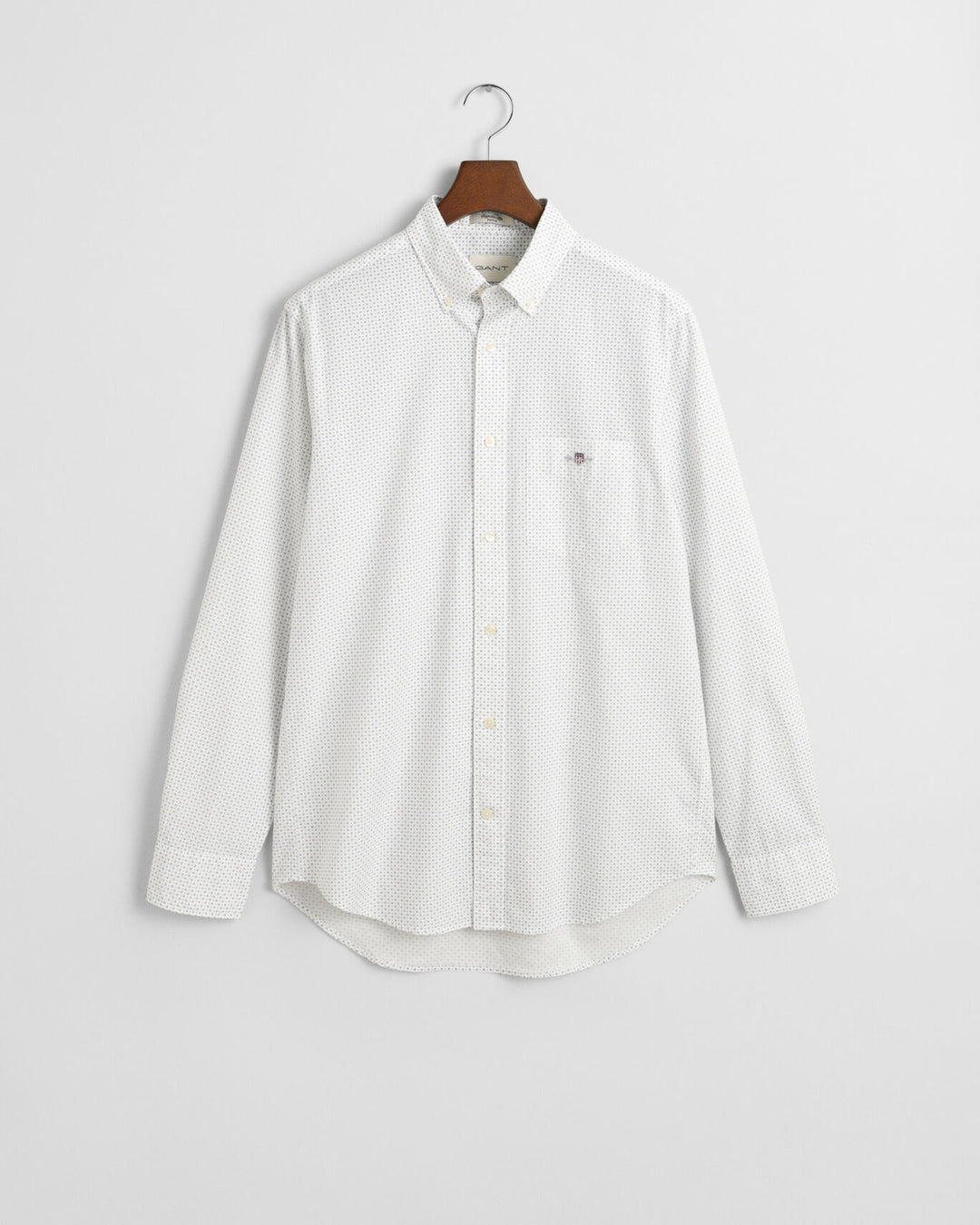 Regular Fit Micro Print Shirt, Eggshell