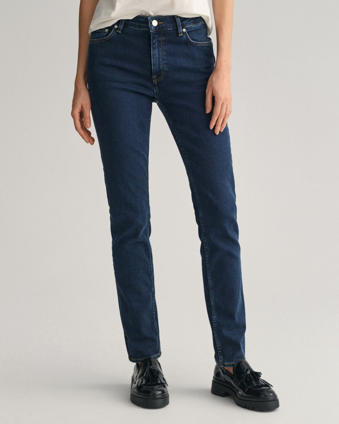 Slim Super Stretch Jeans, Dark Blue