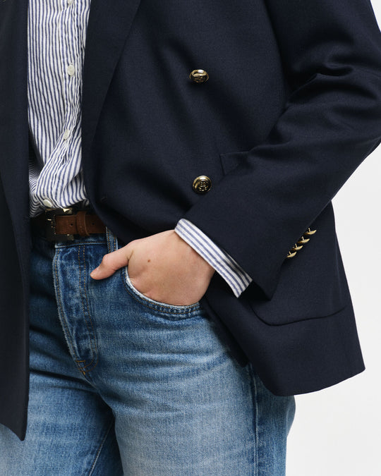 Regular Fit Club Blazer, Evening Blue