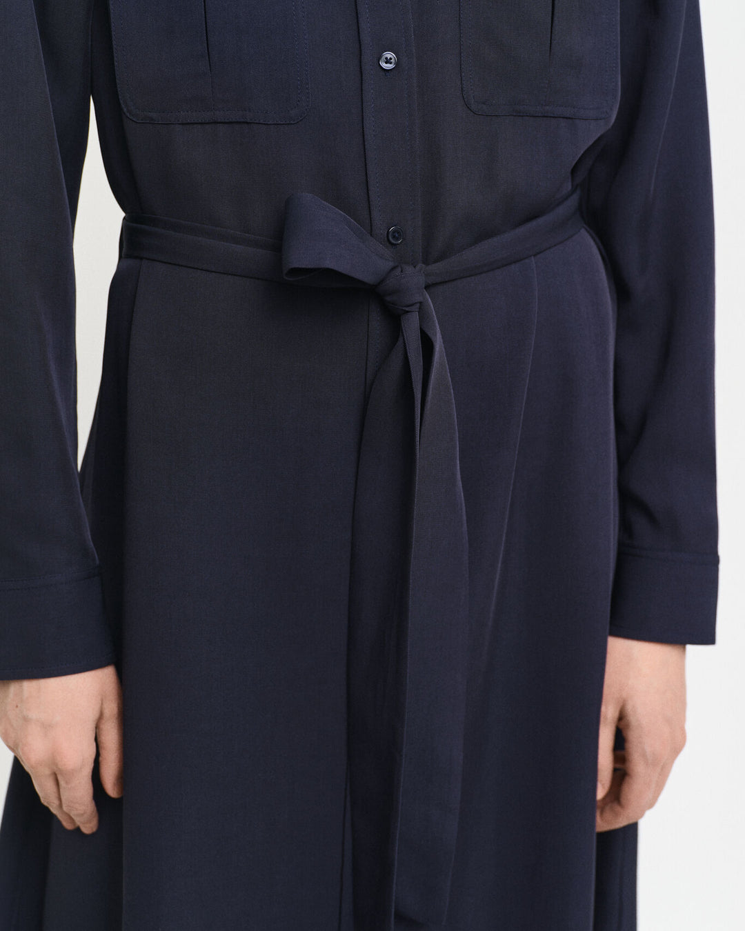 Pocket Shirt Dress, Evening Blue