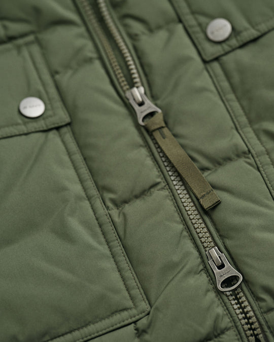 Mid Down Jacket, Earthy Green