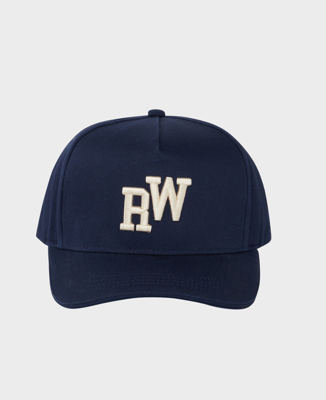 Add some sporty chic to your look this season with our baseball cap in navy, featuring an embossed logo on the front and back, adjustable rear strap and air vent eyelets – all in 100% cotton.
