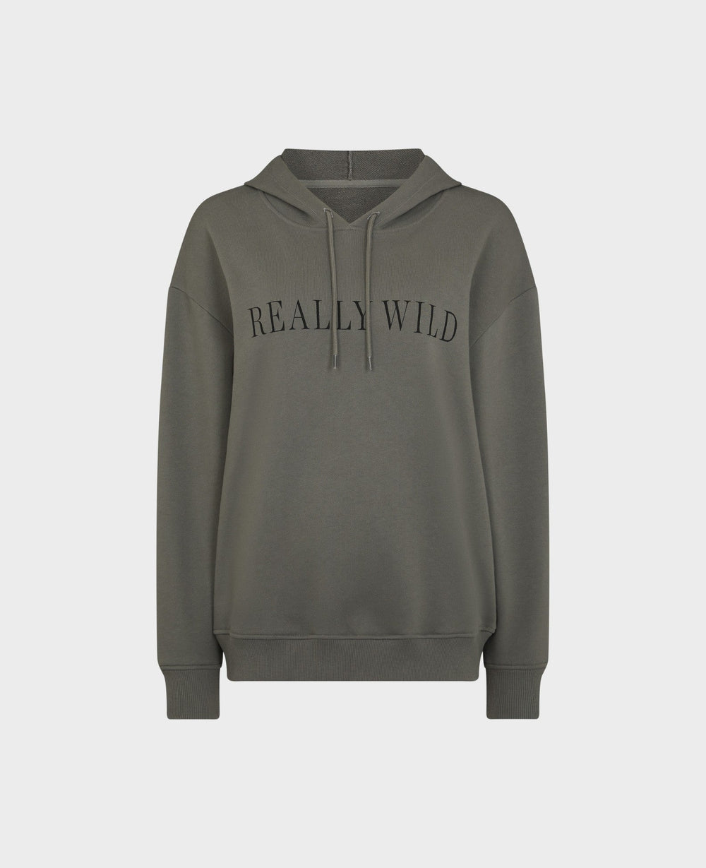 Cover up in our Really Wild logo print sweatshirt this season, made with 100% organic cotton in pared-back grey.