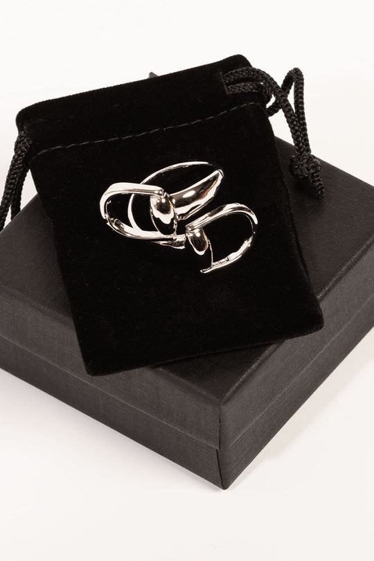 Snaffle Scarf Ring Silver